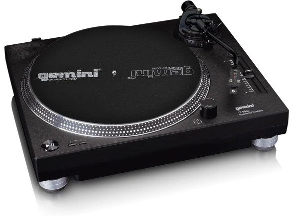 GEMINI Gira-Discos 33/45/78RPM Preto TT-5000 GEMINI Gira-Discos 33/45/78RPM Preto TT-5000
